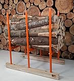 Forest master Mehrfachholzhalter Sägebock H3 (neues Modell) Kettensägenschnitt Holzhalter Tragkraft 250kg inkl. Holzstü