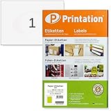 Versand- Adressetiketten A5 200 Stk. 210 x 148,5 mm weiß selbstklebend - 200 DIN A5 Bogen à 1x1 210x148mm Haftetiketten/Klebeetiketten DHL Paketaufkleber - 6135 8690 Versand-Etiketten bedruckb
