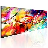 decomonkey Bilder Abstrakt 150x45 cm XXL 1 Teilig Leinwandbilder Bild auf Leinwand Vlies Wandbild Kunstdruck Wanddeko Wand Wohnzimmer Wanddekoration Deko Wanddeko Kunst digital b