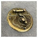 Möbel-Hardware-Scharnier 1 Stück Antike Messing Schmuckschatulle Geschenkwein Holzkiste Box Kipplinge Koffer HASP Haken Abschlussbare und abschließbare Schrauben (Color : Bronze)