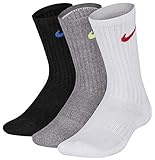 Nike Perf Cushiones Crew KIDS Socks Socken 3er Pack (multi, m)