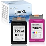 Swiss Ink Kompatibel Patronen Ersatz für HP 300XL 300 XL Tintenpatronen für HP Deskjet D5660 F2400 F2410 F2420 F2430 F2440 F2480 F2492 F4200 F4210(1 Schwarz, 1 Farbe)