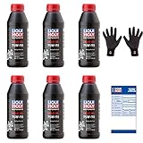 Brünte Feingrip Montagehandschuhe + 6x Original Liqui Moly 500ml Motorbike Gear Oil 75W-90 1516