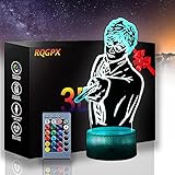 3D-Illusionslampe, Harry James Potter, E-Controller, Nachtlicht, 16 Farben, wechselt mit Fernbedienung, Geburtstag und Urlaub, ein Geschenk für Kinder und M