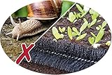 Schneckenzaun schwarz; aus garantiert deutscher (eigener) Produktion Ø 10 cm (10 Meter)