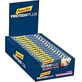 PowerBar Protein Plus + L-Carnitine Raspberry-Yoghurt 30x35g - Protein Riegel + Magnesium Calcium und L-C