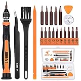 JOREST 21Pcs Feinmechaniker Schraubendreher Set, Mini Werkzeug Kit mit Torx T3 T5, T6 T8 T10 T15, Phillips 1.5/2.0/3.0, Triwing 1.5/2.5/3.0, Stern 1.2, -1.0/2.0, für PS4, Xbox, Switch,Macbook, B