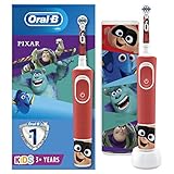 Oral-B Kids Elektrische Bürste für Kinder, Rot/Weiß