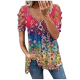YJUU Chiffon Blusen Damen Tunika Umstandsmode WeißE Bluse Blusen Und Tun Weiß Samt Oberteile GrüNe Hemdbluse Kurzarm Bauchfreie Tops Blusenshirt Tunika Hellblau 70er Jahre Bluse Ob