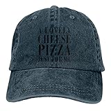 116 A Lovely Cheese Pizza Just For Me Weiche Casquette Cap Fashion Hat Vintage Verstellbare Jeanet Baseball Caps Unisex Schwarz, navy, O