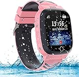 AOYMJRS Smartwatch Kinder Telefon Smart Watch Kinder Handy Uhr mit LBS Tracker Wasserdicht Touchscreen Anruf Voice Chat SOS Kamera Wecker, Geschenk für Kids Junge Mädchen Student (Kein GPS)