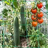 Ranknetz Premium mit großer Maschenweite für den perfekten Wachstum von Gurken, Tomaten und Kletterpflanzen Das Optimale Rankhilfe Netz für Garten und Gewächshaus – Größe 3,5 x 2