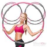baaboo basics SlimHoop Hula Hoop Reifen zum Abnehmen (5 Reifen) - Hullahub für Erwachsene und Kinder | Das perfekte Fitness Gadget für jedes Homework