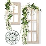 Autumnlife 2 Stück Künstliche Glyzinienrebe, Kunstblumen Künstliche Girlanden Gefälschte Pflanzen Seide Blumen Hängende Glyzinien Girlande für Zuhause Hochzeit Garten Dekoration, Weiß
