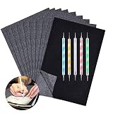 100 Blatt Kohlepapier, A4 Graphitpapier Transferpapier, Carbon Papier Pauspapier und Kopierpapiere mit Prägestift-Set, Idee für Holz, Papier, Leinwand und Andere Kunstoberflächen Transparentpap