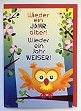 Geburtstagskarte Lustige Eule Ein Jahr w