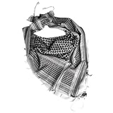 Mil-Tec PLO Halstuch Shemagh (110x110 cm/Weiß/Schwarz)