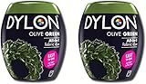 Dylon 350 g Olivgrün Maschine Färbemittel Pod 2 Pack, grün, 700g