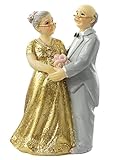 Goldene Hochzeit * Goldhochzeitspaar II * Tortendekoration * Tortenfigur * Tischdek