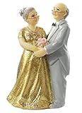 Goldene Hochzeit * Goldhochzeitspaar II * Tortendekoration * Tortenfigur * Tischdek