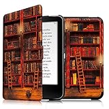 Fintie Hülle für Tolino Vision 4 HD/Vision 3 HD/Vision 2 / Vision 1 / Shine 2 HD eReader - Ultradünne Schutzhülle mit Ruhemodus und Magnetverschluss, die Bibliothek