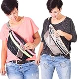 leni pepunkt Schnittmuster 132 Gürteltasche Brusttasche zum Nähen mit Anleitung und 5 Webetik