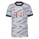 adidas Herren Fcb 3 Jsy T Shirt, Weiß, L EU