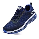 TORISKY Sneaker Herren Damen Sportschuhe Cushion Schuhe Laufschuhe Luftkissen Turnschuhe Fitness Gym Leichtes Bequem, Blau, Größe 45EU（8998-BL45）