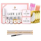 P-Beauty Cosmetic Accessories | ICONSIGN Wimpernlifting Set Wimpernwelle Wimpernlaminierung Lash Lift Kit | GRATIS 4D Volumen Mascara Carbon Schwarz 10 ML (4D VOLUMEN MASCARA)