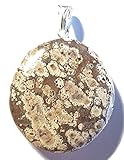 KRIO® - schöner großer Leoparden Jaspis/Leoparden Porphyr Anhänger mit Silberö