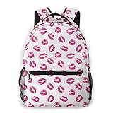USGYY Rucksack Männer Damen Farbiger Lippenstift Kiss Hot, Laptop Rucksäcke, Kinderrucksack Schulrucksack Daypack für Jungen M