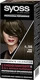 SYOSS Coloration, Haarfarbe Stufe 3 4_98 Paris Brown, bis zu 10 Wochen Farbintensität, 3er Pack (3 x 115 ml)