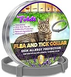 Flohhalsband für Katzen, wasserdicht, verstellbar, 12 M