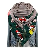Schal Kuschelige warme und wunderschöne Damen Poncho mit verschiedenen Muster Warm Weich Strickschal Karo Winterschal Herbstschal Wolleschal Frauen Deckenschal Halstuch Scarf Cape Winter übergroß