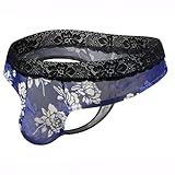Herren Unterwäsche Boxershorts Baumwolle Unterhosen Herren Lang Boxer Winter Shorts Herren Unterhose Sexy Pants für Männer Heim Spitze Atmungsaktiv Retroshorts Lange Men Slips Mode Slip Herren Tang