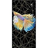 5D Diamant Gemälde Set für Erwachsene, Tierische Fische DIY Vollbohrer Groß Diamant Painting Strass Stickerei Kreuzstich Leinwand Bild Kunst Basteln für Home Wand Decor (Round drill 80x240cm/32x96in）