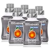 SodaStream Getränke-Sirup ohne Zucker Orangen Geschmack 500ml (5er Pack)
