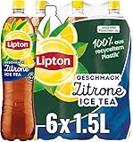 LIPTON ICE TEA Zitrone, Eistee mit Zitronen Geschmack (6 x 1.5l)