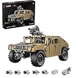 ASPAS Technik Offroad Truck für Humvee, CADA C61036 Technik Offroader, 3935 Teile Technik Ferngesteuert Auto mit 5 Motoren Bausatz Kompatibel mit Lego T