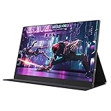 Tragbarer Monitor 144Hz 2K tragbarer Monitor 15. 6' HDR FHD IPS 100% SRGB Gaming mit. USB- C HDMI Externe Computeranzeige für PS4 PS5. Xbox-Switch. PC. Telefon, 2560x1440. Monitor für Laptop