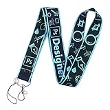 YINCHIE Seidig Lustig PS AI. Photoshop Lanyards Keychain Photo Designer ICH WÜRDE Kartenname Abzeichenhalter Handy Halsriemen Bandarbeitszubehör XAN8130. (Color : 1)