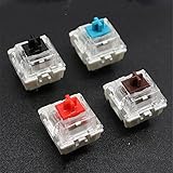 100Pieces Patch Switch Mechanische Tastatur für CIY-Buchsen SMD 3pin Thin Pins Kompatibel für MX Switch (blau)