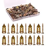 AIEX 50 Sets Gipskartondübel mit Schrauben, Rigipsdübel, Hohlraumdübel, Rigips Dübel, Dübel Trockenbau Set, Hohlwandanker aus Kohlenstoffstahl Blechschraubensatz Gipskarton-Spreizanker für Hängereg