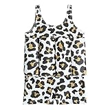 Odizli Badeanzug Mädchen Kinder Kleinkind Jungen Schwimmhilfe Baby Schwimmweste Schwimmanzug mit Verstellbarem Floating Schwimmkraft Bademode Schwimmen Lernen Ausbildung Anzug Leopard 6-12 M