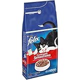 FELIX Countryside Sensations Katzenfutter trocken, mit Rind und Huhn, 6er Pack (6 x 2kg)