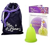 Me Luna Menstruationstasse Classic, Kugel, Grün, Größe M