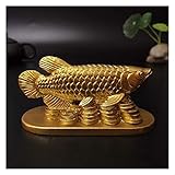 mimiliy Goldtiere Fisch Statuen Figuren Glückliche Ornamente Home Decoration Chinese Feng Shui Buddha Statue Skulptur Harz Handwerk Geschenk