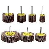 ADDLIVE 14 Stück lamellenschleifer bohrmaschine set, Schleifköpfe, DIY Lamellenschleifer, Körnung Polierscheibe 7verschiedene Größen Ø80/60/50/40/30/25/16 für bohrmaschine rotierendes Werkzeug