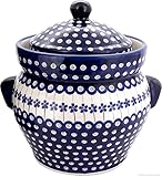 Bunzlauer Gärtopf/Mehrzwecktopf/Keramiktopf 4 Liter Dekor 166