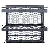 2-stufige Metall Wandregal,Verstellbares Gestell Regal Aufbewahrung mit Weing